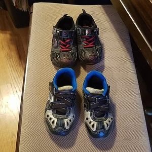 2 pairs sketchers tennis shoes boys 10